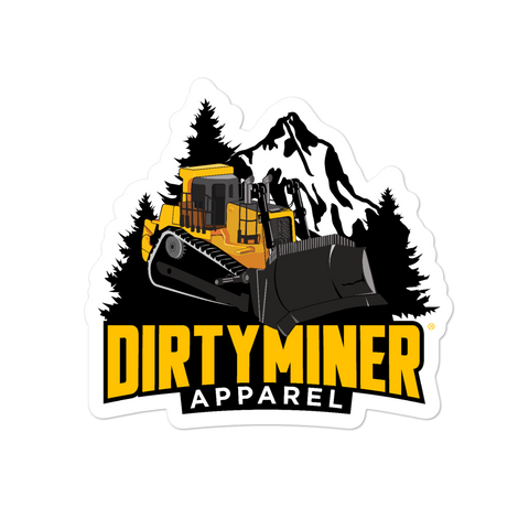 Dirty Miner Dozer Sticker